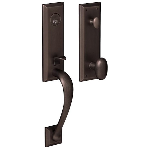 Baldwin Full Dummy Handlesets Distressed Oil Rubbed Bronze 85352.402.LFD - main